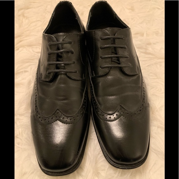 Mens Bruno Marc classic wingtip oxford brogue Dress Shoes sz 7 - Picture 2 of 11